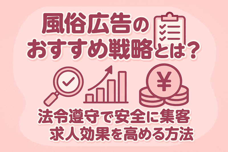 風俗広告のおすすめ戦略とは？法令遵守で安全に集客・求人効果を高める方法